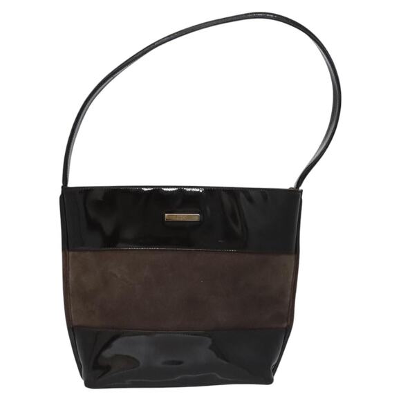 GUCCI Shoulder Bag Suede Leather Brown Dark Silver 000 1013 000 1013 - Picture 2 of 13